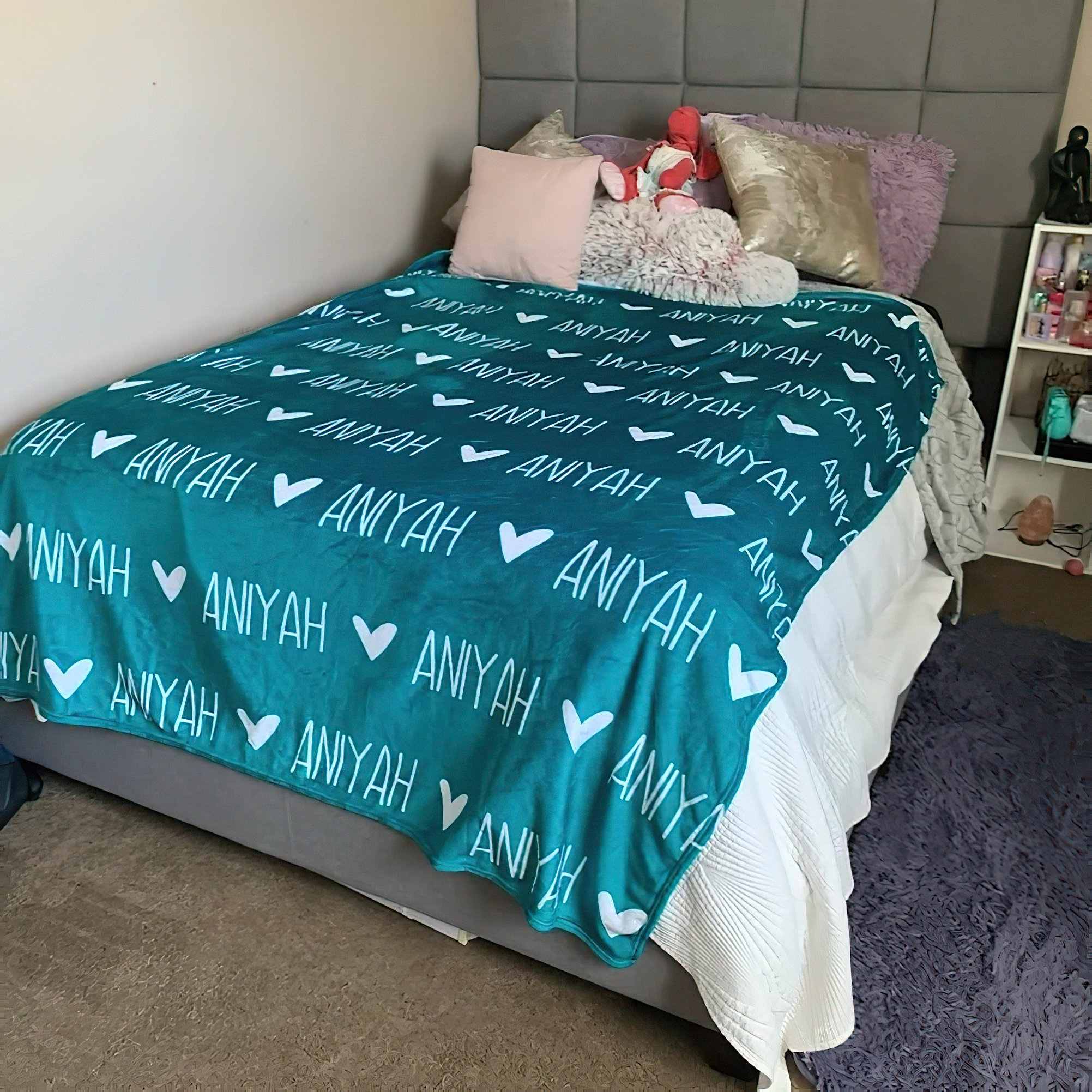 Personalized Girl Name Blanket, Custom Baby Blanket, Newborn Blanket, Girl Blanket Gift, Baby Blanket, Kids Blanket, Christmas Present Gift