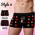 Personalized Face Boxer Briefs, Custom Photo Underwear, Gift for Him