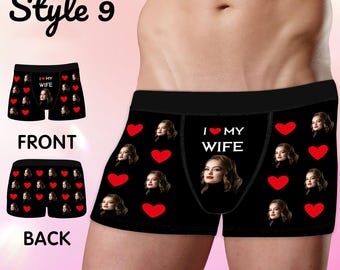 Personalisierte Gesichts Boxer Briefs, Benutzerdefinierte Foto Unterwäsche, Geschenk für Ihn