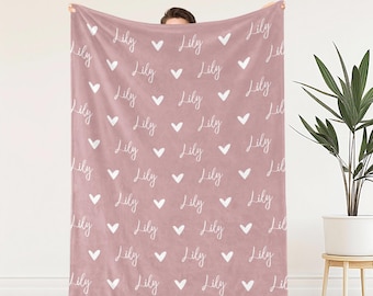Personalisierte Mädchen Name Decke, Mädchen Decke Geschenk, Baby Decke, Kinder Decke, personalisierte Geschenk, individuelles Geschenk