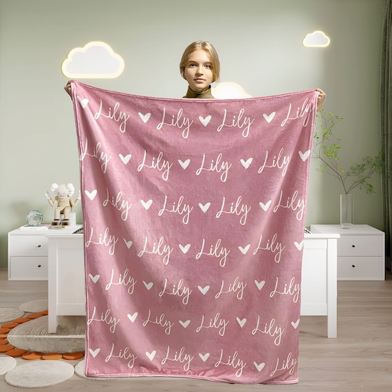 Kids blanket with name hotsell