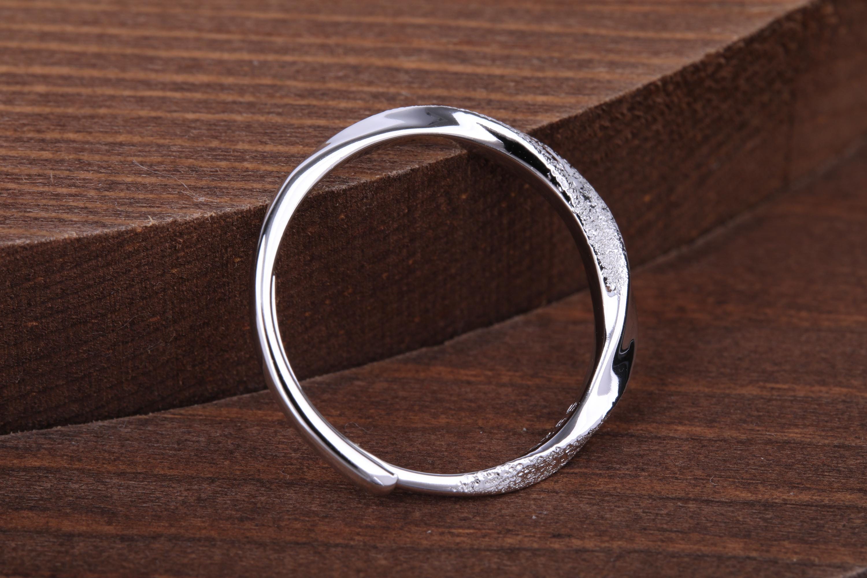 Minimalist Ring, Twist Ring, 925 Sterling Silver, Silver