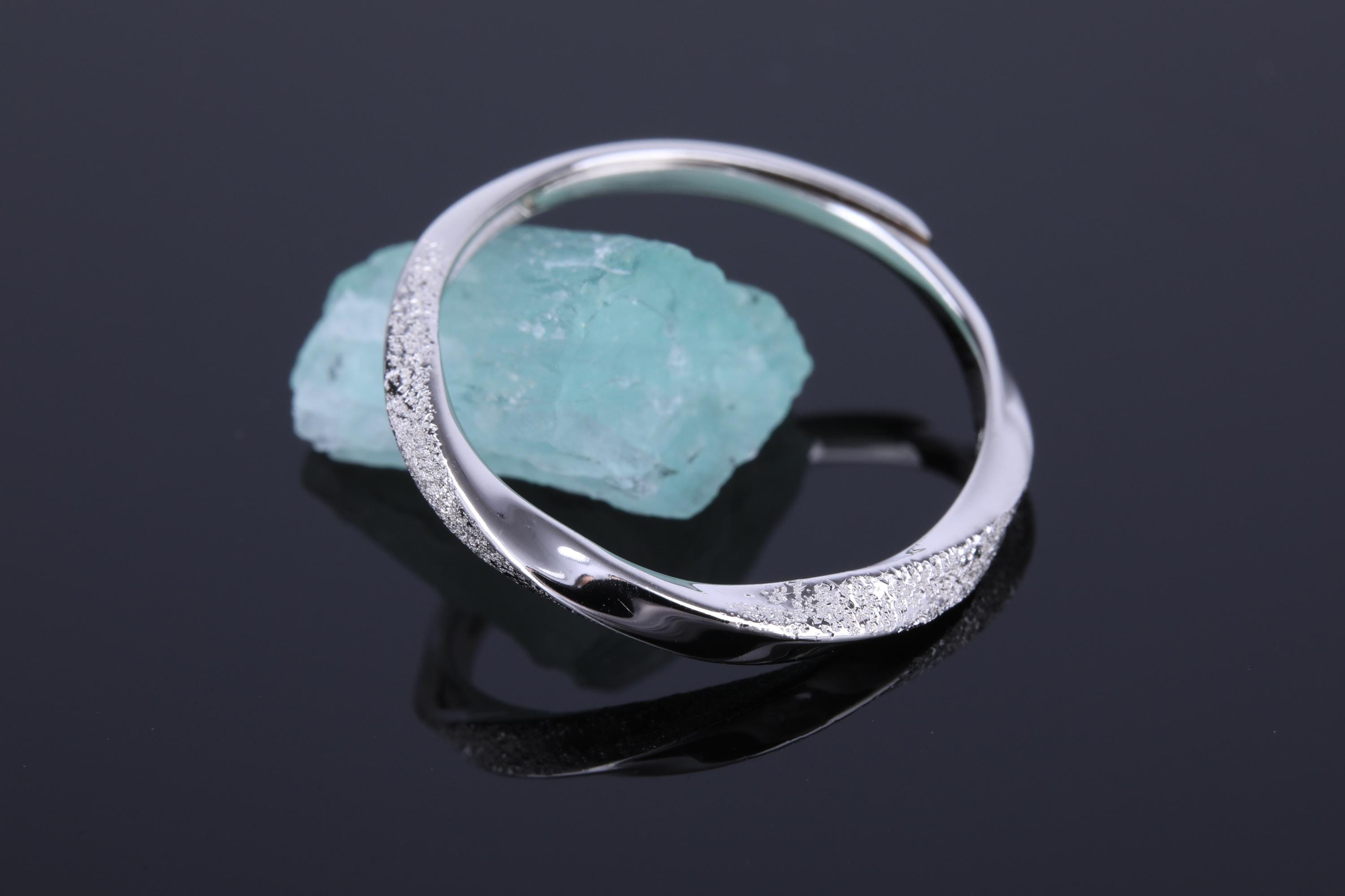 Minimalist Ring, Twist Ring, 925 Sterling Silver, Silver