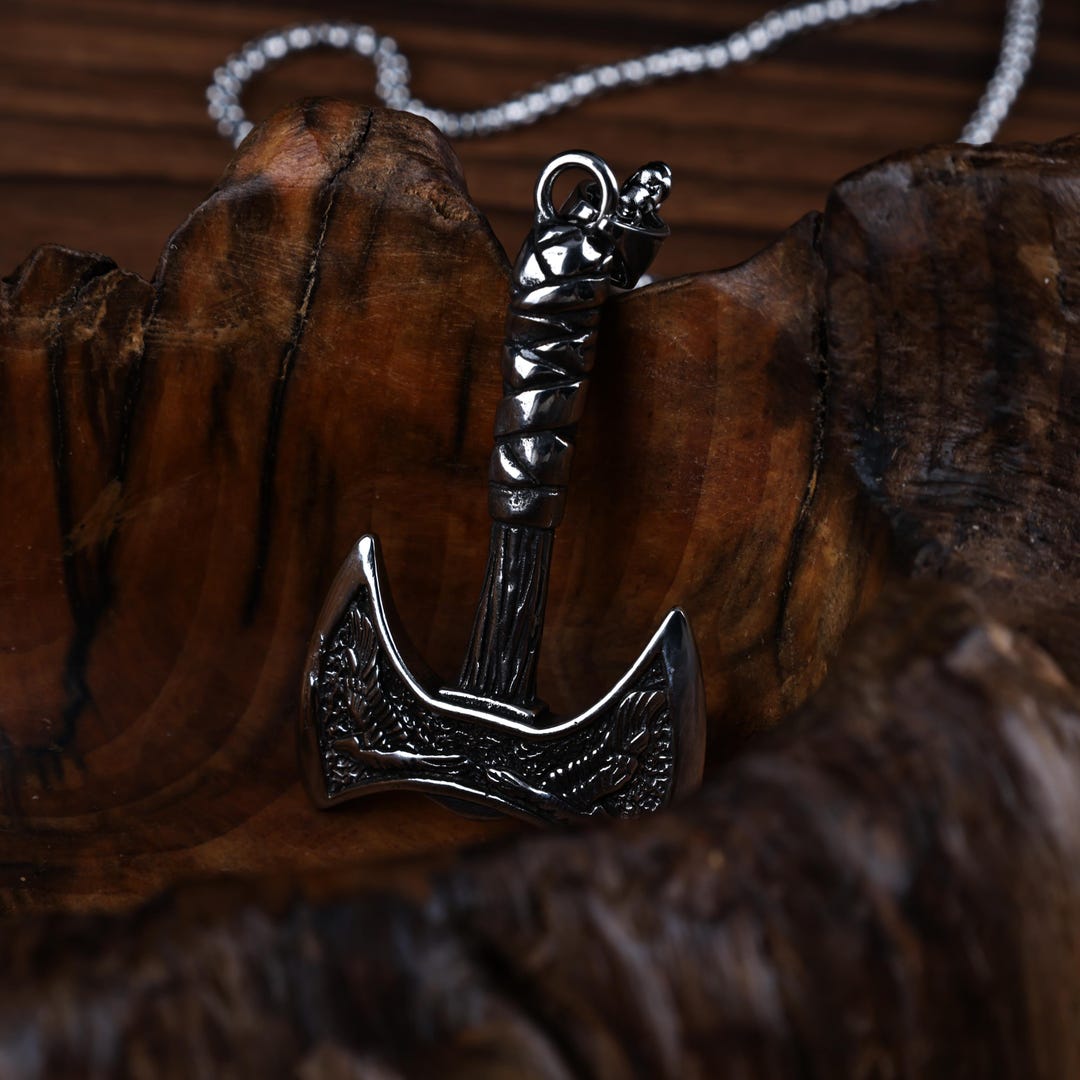 Vintage Axe Necklace for Men - Retro Pendant Jewelry Piece - Etsy