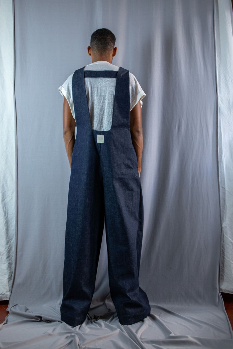 Designer-Jeans-Overalls, XXL-Jeans-Overalls, Herman-Overalls, XXL-Unisex-Overalls, geschlechtsneutraler Overall von Etok Project Bild 6