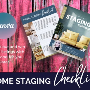 Real Estate Staging Checklist | Real Estate Marketing | Instant Download | Real Estate Template | Realtor Tools | Canva Template