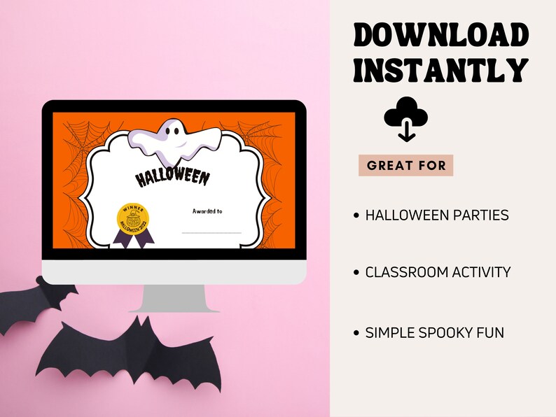 Printable Halloween Costume Certificate, Halloween Costume Award ...