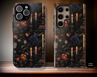 Dark Academia, gothic, tough phone case| iPhone 16 15 14 13 12 11 Pro Pro Max | Samsung Galaxy S25 S22 S23 S24 Plus, Ultra| Glossy Matte