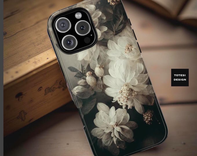 Gothic Romantic Dark Floral iPhone/Samsung Tough Phone Case