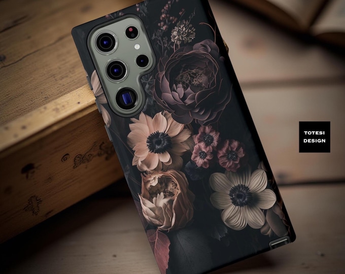 Dark Floral Gothic iPhone Case: Victorian Ornamental Design