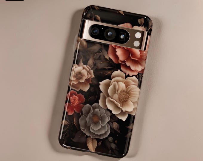 Phone Cases, Boho Chic Floral Pixel Tough Case for iPhone 9 8 7 6 5 Pro XL, Protective Cover, Hard Shell, Unique Gift, Accessories
