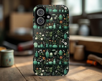 Whimsy plants flowers Magnetic Floral Tough Cases - Perfect for Nature Lovers, Gift for Friends, Unique Phone Accessories, Botanical Design