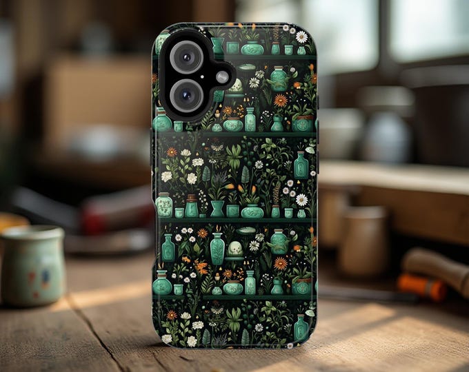 Whimsy plants flowers Magnetic Floral Tough Cases - Perfect for Nature Lovers, Gift for Friends, Unique Phone Accessories, Botanical Design
