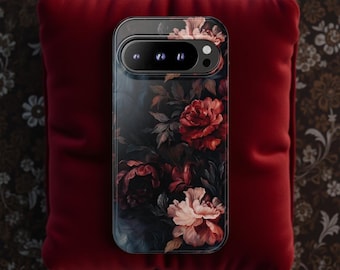 Gothic Floral Phone Case: Dark Academia Protective Cover