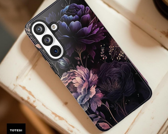Purple Moody Floral Romantic Gothic floral Phone Case