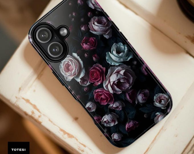 Gothic Roses Phone Case | Dark Academia Floral Design