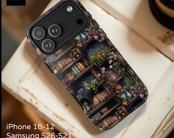 Floral Bookshelf Tough Case