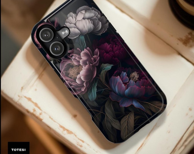 Magnetic Dark academia floral boho Magsafe Compatible