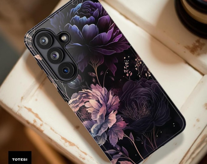 Dark Floral Gothic Academia Tough Phone Case