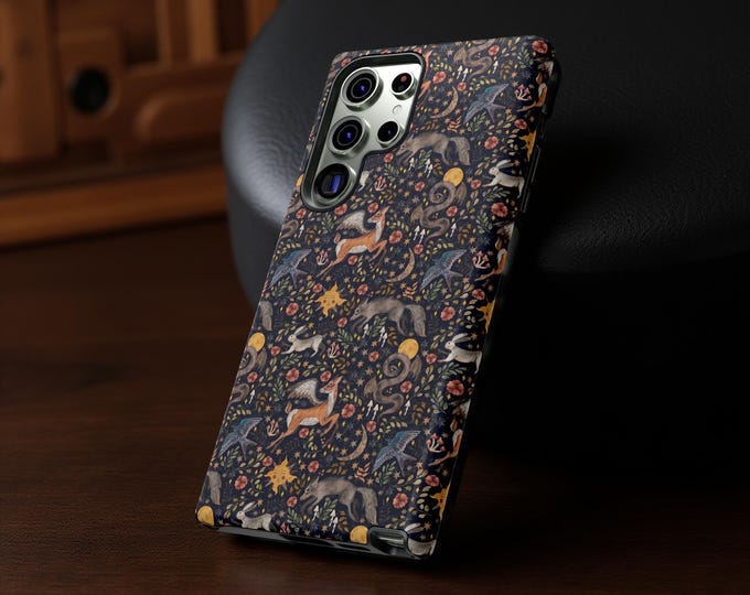 Phone Cases, Nature Forest Animals Designs, Samsung iPhone Google Pixel, S25 S24 S23 Plus Ultra, 16 15 14 13 12 Pro Max Plus, Tough