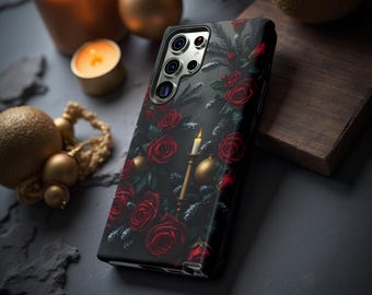 Gothmas Red Rose Floral Phone Case | Tough Case for iPhone & Samsung