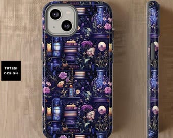 Magical Witchy Purple iPhone Case 16 15 14 13 12 11 Plus Pro Max Dual layer sturdy phone case |  Glossy or Matte