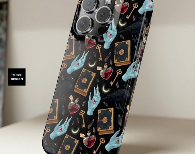 Slim Cases, Magical Witchy Dark - Gothic Phone Covers, Mystical iPhone Accessories, Witchy Samsung Galaxy Cases, Dark Magic iPhone