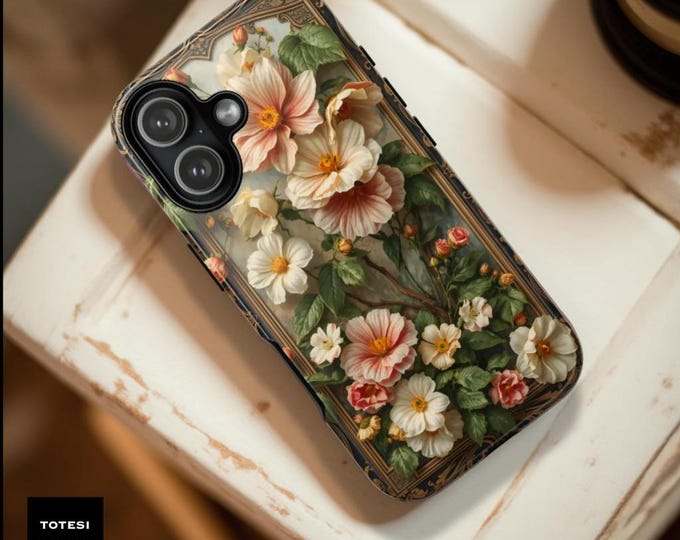 Nouveau Flower Boho Chic Phone Case: Protective Floral Phone  Cover