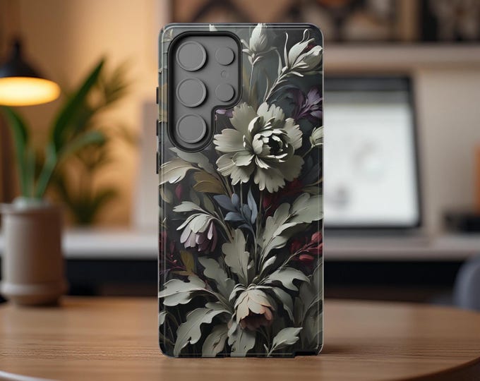 Botanical Green Nature Aesthetic | Samsung Galaxy Tough Case S25 S24 S23 S22  Plus Ultra |iPhone 16 15 14