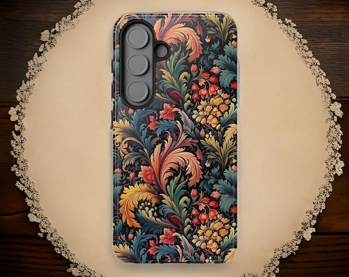 Phone cases Botanical floral nature aesthetic | iPhone Tough Case 16 15 14 13 12 11 Pro Max Plus Samsung Galaxy S25 S24 S23 S22 Plus Ultra