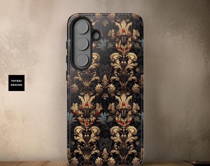 Dark Academia Gothic Victorian Samsung Galaxy Tough Cases | S21, S22, S23 S24 S25 Plus, Ultra| iPhone 16 15 14 13 12 11 Matte or Glossy