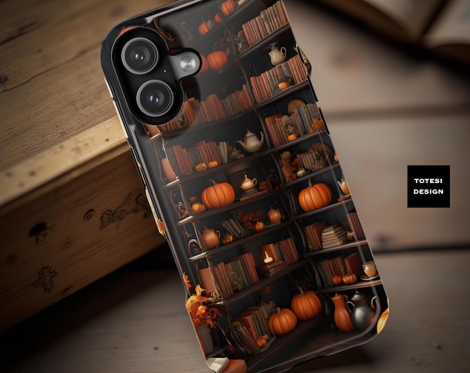 MagSafe Fall cozy iPhone 17 16 15 14  case Fall leaves pumpkins Magnetic Dark Academia aesthetic tough case
