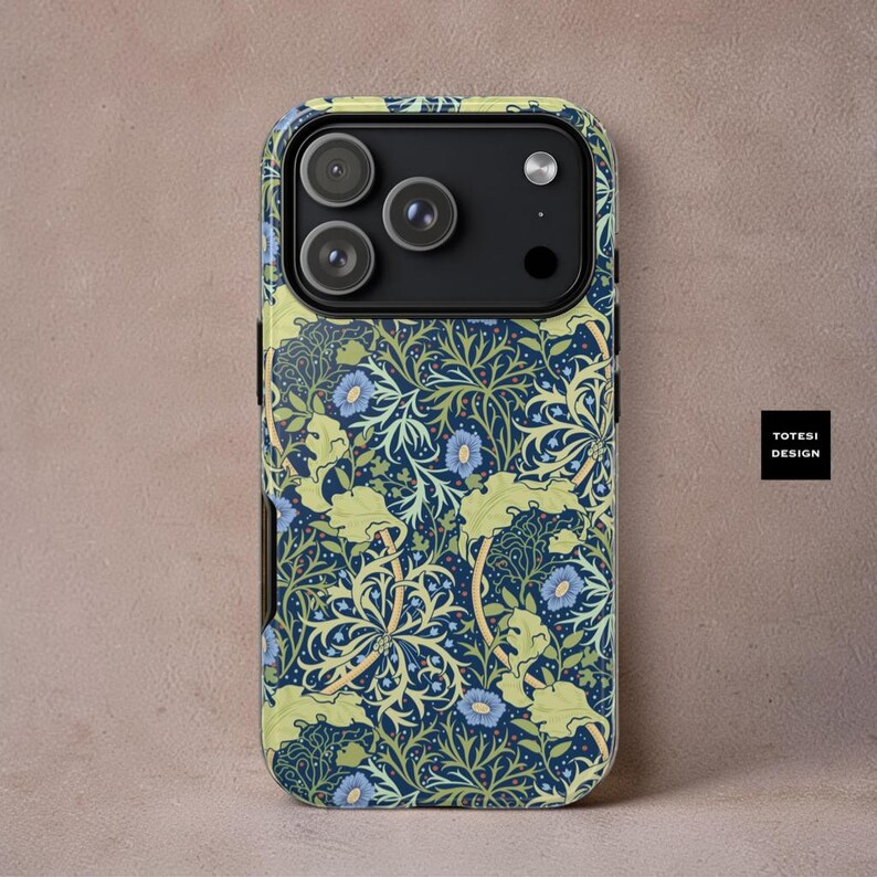 William Morris Botanical Phone Case: Vintage Floral Dual Layer Protection immagine 13