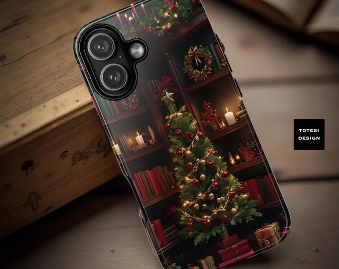 Festive Winter Holiday Phone Case: Dual Layer Protective Cover