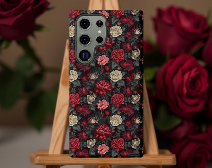 Moody Gothic Floral Phone Case | Tough Case for iPhone & Samsung