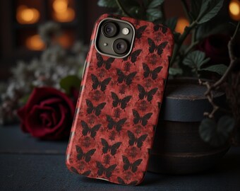 Vintage Gothic Moody Butterfly Phone Case | Tough Case