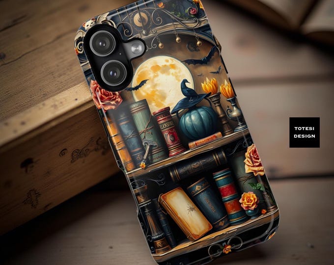 Witchy Bookshelf Halloween iPhone MagSafe Case