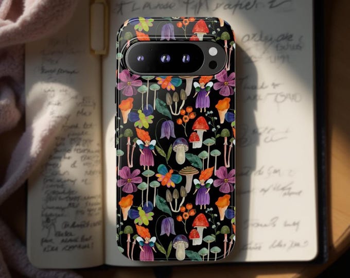 Enchanted fairy mushroom forest| Samsung tough case S21, S22, S23 S24 S25Plus Ultra | iPhone 16 15 14 13 12 Pro Max Plus Glossy Matte
