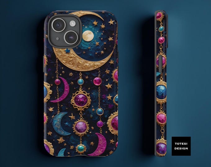 Celestial night sky Samsung Phone Tough Cases S25 S24 S23 S22 Plus, Ultra |  iPhone covers 16 15 14 13 12 11 Pro Max Plus | Matte or Glossy
