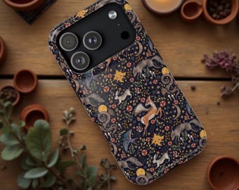 Dark cottagecore animals iPhone Case 17 16 15 Nature, MagSafe Compatible