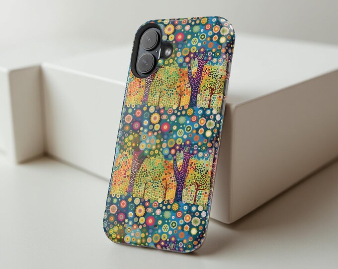 Nature Colorful Magnetic MagSafe Comp. Tough Case - Birthday Gift Her,  Whimsical Protective Cover, MagSafe 13 14 15 16 Pro