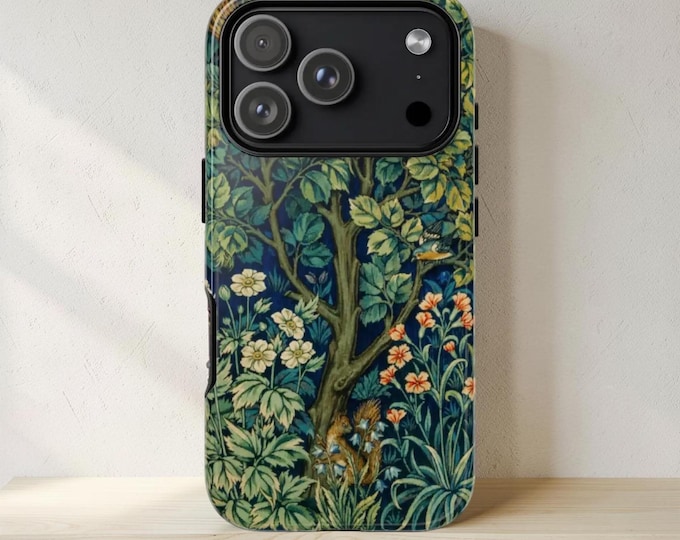 William Morris Art Phone Case: Botanical Greenery Tough Case