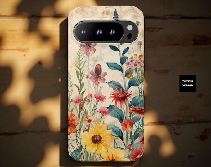 Wildflowers Samsung tough cases S25 S24 S23 Vintage floral botanical art tough iphone Samsung Google 9 8 cases| iPhone 16 15 14 13 12 11