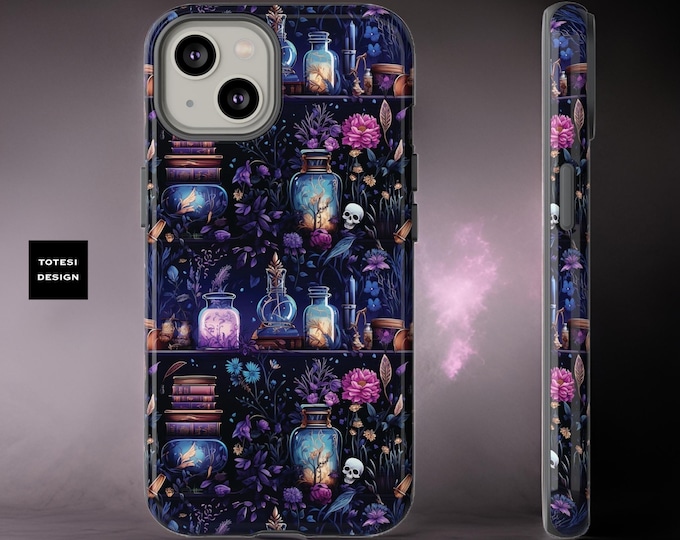 Cute Magical Potions iPhone tough dual layer phone case 16 15 14 13 12 11 Pro max Plus  l Glossy or Matte