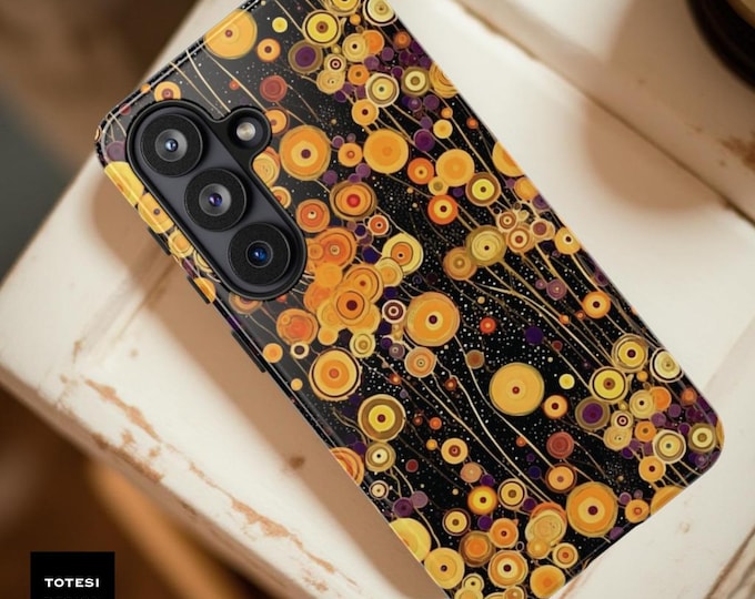 Phone Case Abstract Flowers Samsung Galaxy S26 S25 A24 Ultra Tough Case