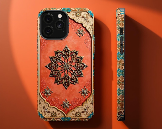 Ornate Mandala Pattern Phone Case | Magnetic Impact-Resistant Case