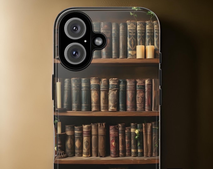 Vintage old books Phone Case, Tough Case for Samsung Galaxy & iPhone, Vintage Style, Book Worm Gift, Literary Accessory, Gift for reader