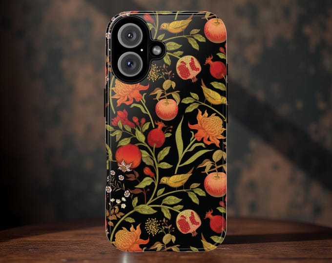 Dark Botanical Vintage Victorian Fruit Phone case Samsung Galaxy S25 S24 S23  plus ultra  iPhone 16 15 14 13 13 tough case Glossy or Matte