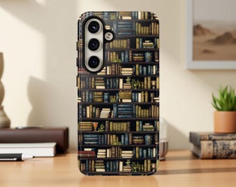 Book Worm Dark Academia Samsung Galaxy S25 S24 S23 S22 S21 Plus Ultra | Glossy or Matte