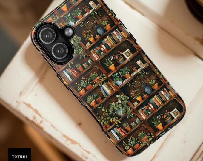 Bookshelf Plants Phone Case, Botanic Samsung Galaxy S26 S25 Ultra Plus